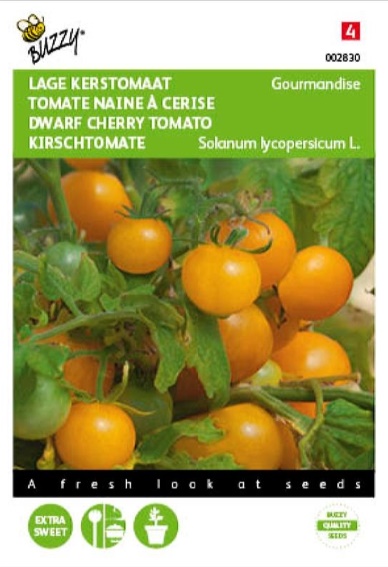 Kerstomaat Gourmandise Yellow (Solanum) 10 zaden
